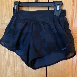 Lululemon Black Camo Women's Athletic Shorts